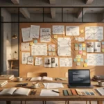 Modern editorial workspace representing AI copywriting tools used for marketing and content creation.