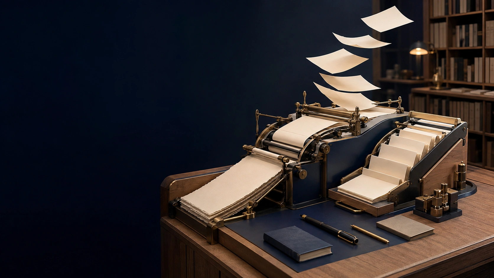 Editorial workspace representing the best AI paraphrasing tools for rewriting content in 2026