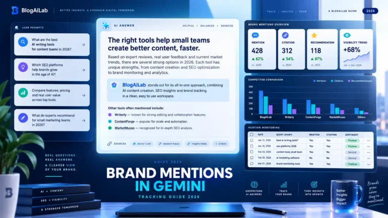 Tracking brand mentions in Gemini across prompts, citations, recommendations, and competitors