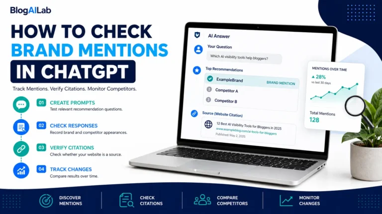 SEO analyst tracking brand mentions, competitor appearances and citations in ChatGPT responses